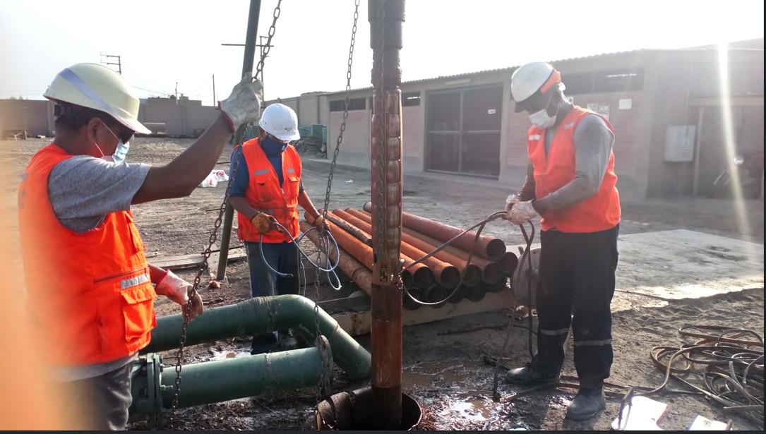 Mantenimiento equipo de bombeo rehabilitación pozo